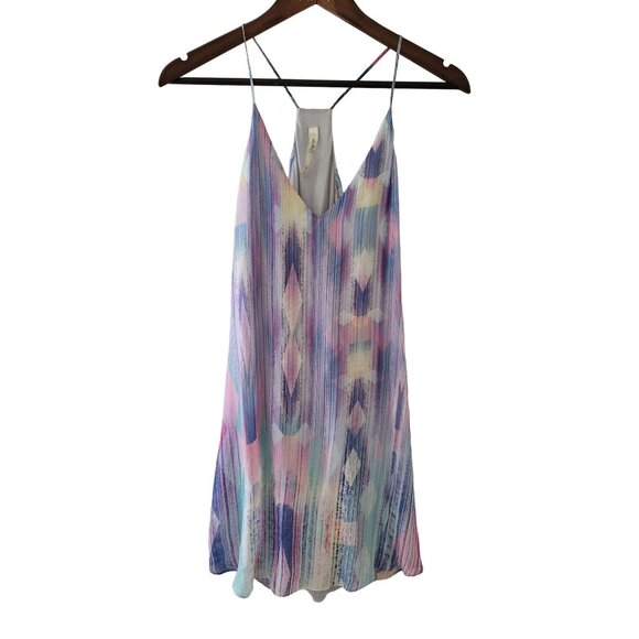 Rory Beca 100% Silk Pastel Geometric Dress Size Small - Picture 3 of 7